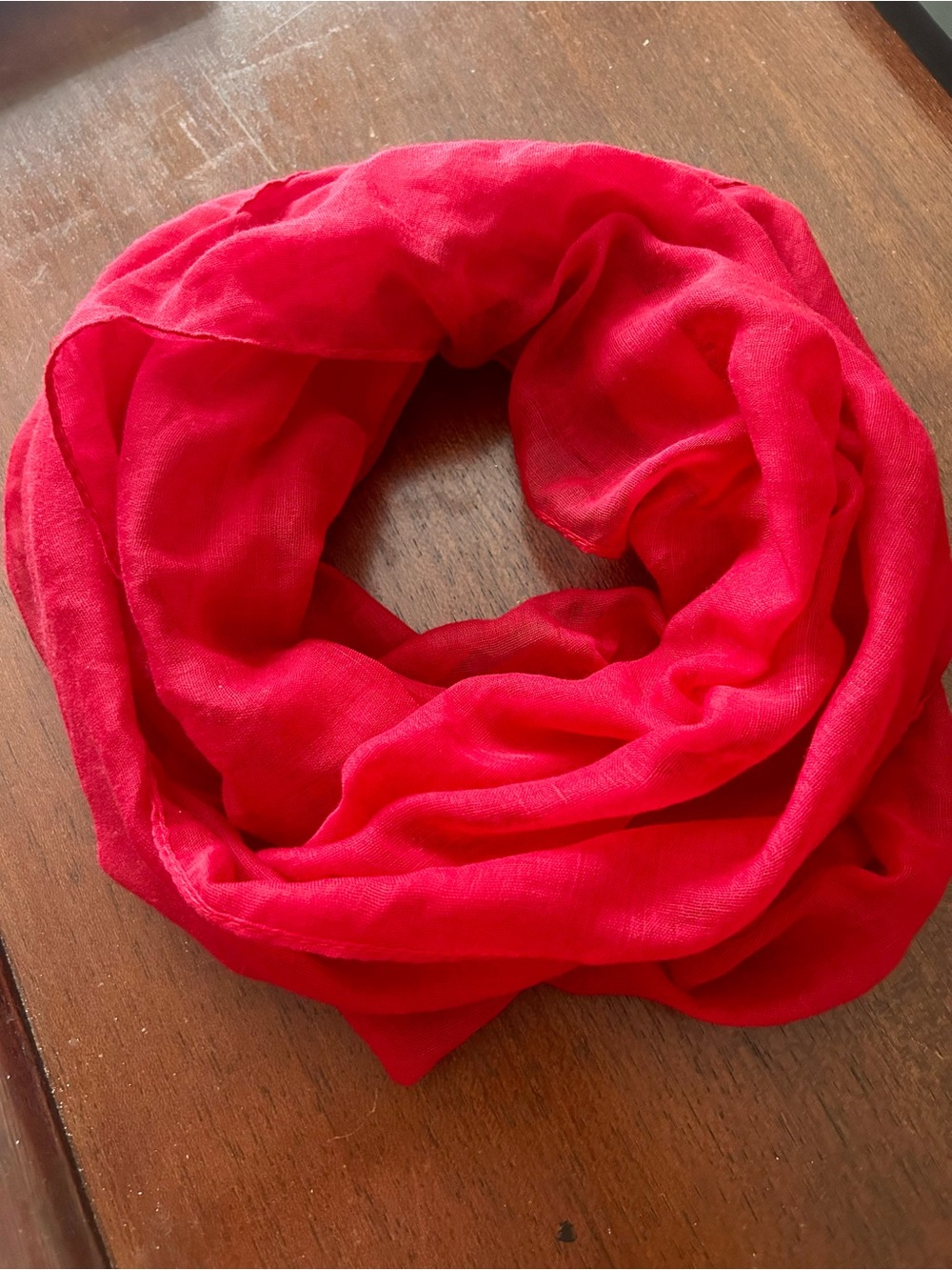 Classic Red Infinity Scarf